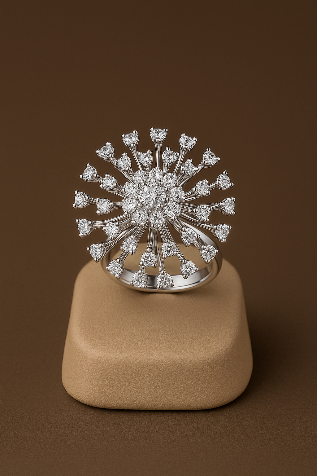 Silvanior - White Gold (18k) Ring, with Natural Diamonds