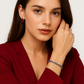 Flavia - White Gold (18K) Bracelet with Natural Blue Sapphires and Naturals Diamonds