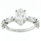 2.01 ct D IF + 1.20 ct D-E IF-VVS Natural Diamond Marquise Ring in 18K White Gold