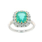 2.64 ct Natural Emerald Ring with 0.84 ct Diamond Accents