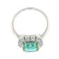 2.64 ct Natural Emerald Ring with 0.84 ct Diamond Accents