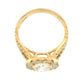 1.54 ct E VVS1 + 0.95 ct E-F VVS1 Diamond Ring in 18K Yellow Gold