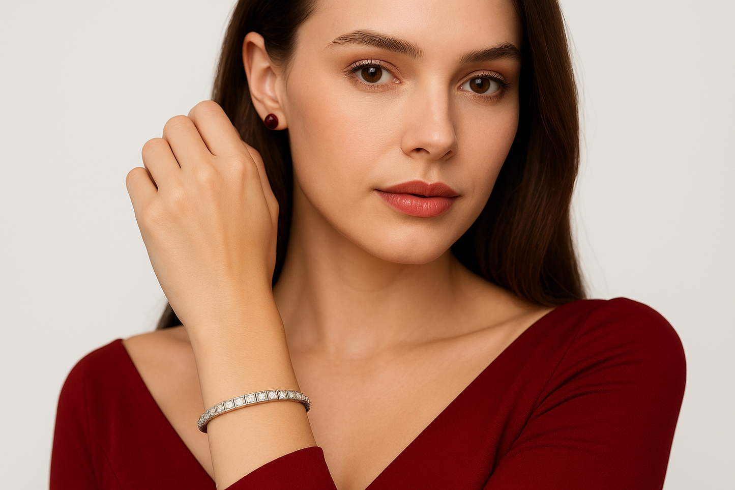 Cassius - White Gold (18k) and Naturals Diamonds Bracelet