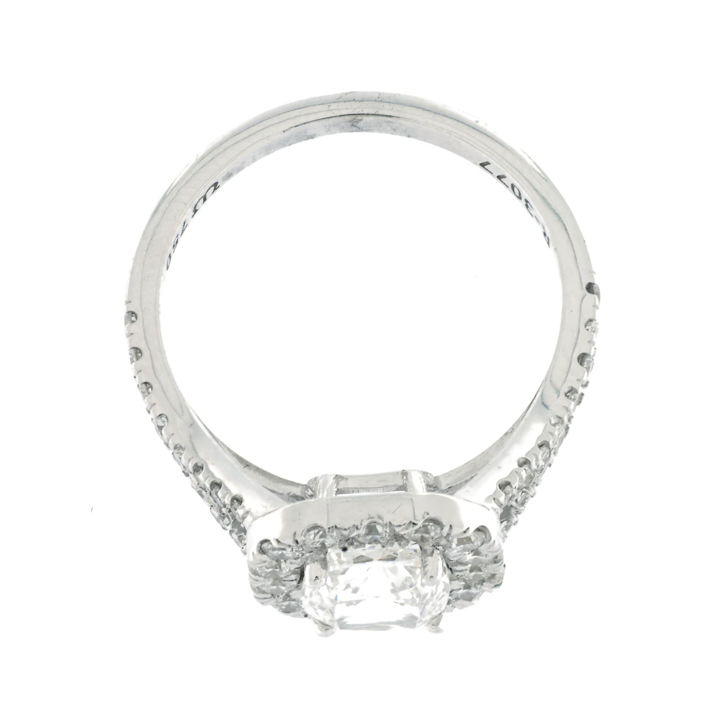 1.50 ct D IF + 0.48 ct E-F VS1 Natural Diamond Ring in 18K White Gold