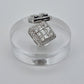 Livia - White gold (18K) and natural diamond earrings.