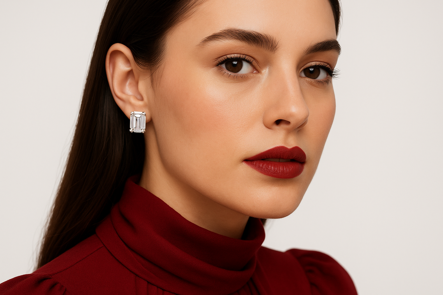 Calpurnia - White Gold (18K) with Naturals Diamond earrings