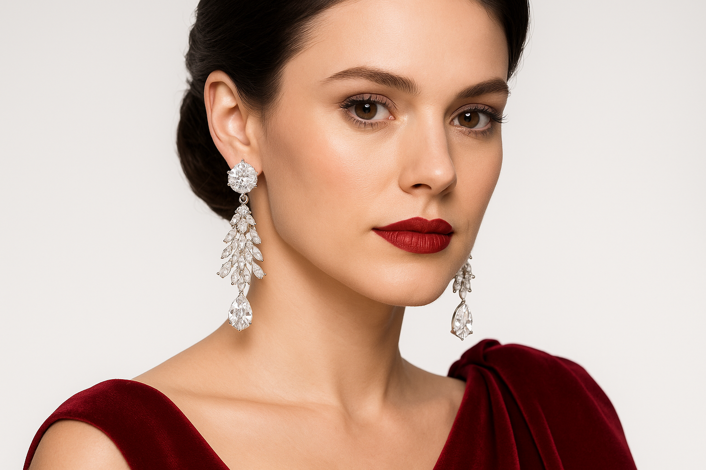 Lucretia - White Gold (18k) and Natural Diamonds Earrings