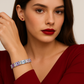 Galla - White Gold (18K), Colored  Fantasy Naturals Sapphires  and  Natural Diamonds  Bracelet.