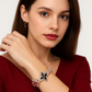 Octavia - Bracelet in Natural White and Black Naturals Diamonds and  Rose Gold ( 18k ), Blue and Colored Naturals Sapphires, Naturals Emeralds, and Naturals Rubies.