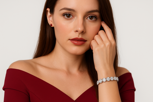 Tullia - White Gold (18K) with Naturals Diamonds Bracelet