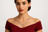 Lepida - White Gold (18K) Nekclace with natural diamonds