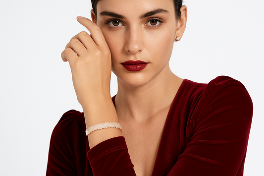 Vestal - Yellow Gold (18K) bracialet with Natural Diamonds