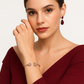 Augustan, Red Gold (18K) bracialet with Natural Diamonds