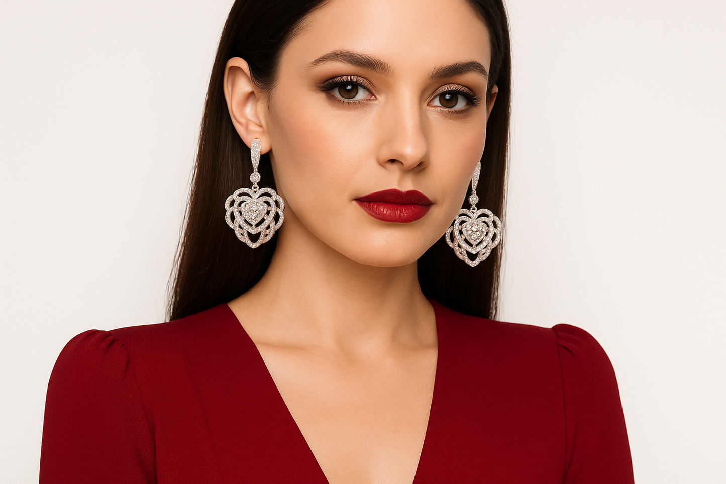 Antheia - White Gold (18K) pendant, with Natural Diamonds