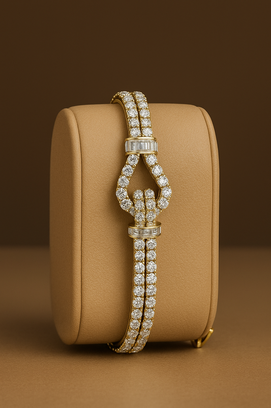 Valtorianus - White Gold (18K) Bracialet and Natural Diamonds