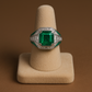 Clodianor - White Gold (18K) with Natural Diamonds and Natural Emeralds