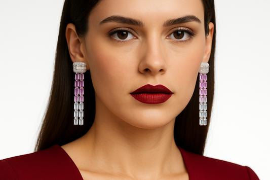 Tiberion - White Gold (18K) Earrings with Natural Diamonds