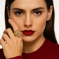Priscenor - Yellow Gold (18K) Ring with natural diamond