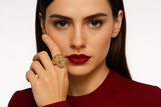 Priscenor - Yellow Gold (18K) Ring with natural diamond