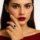 Sertorianus - White Gold (18K) Ring, with Natural Diamonds And Natural Sapphire