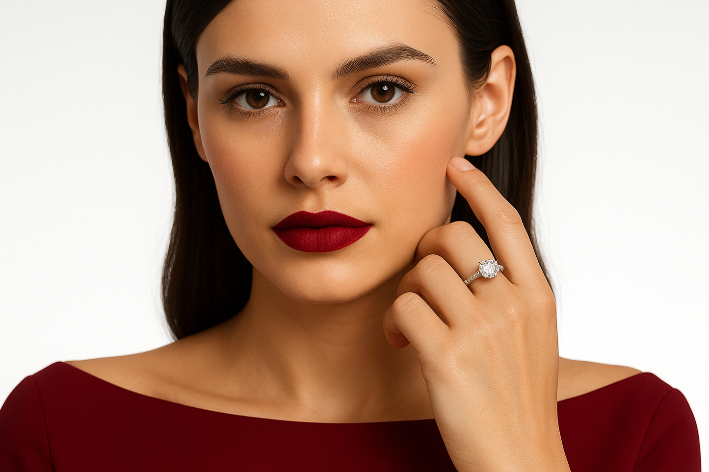 Marcavianus - White Gold (18K) Ring, with natural Diamonds