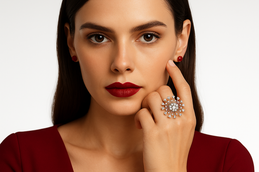 Silvanior - White Gold (18k) Ring, with Natural Diamonds