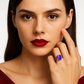 Geta, White Gold (18K) Ring with colored natural diamonds