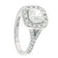 1.50 ct D IF + 0.48 ct E-F VS1 Natural Diamond Ring in 18K White Gold