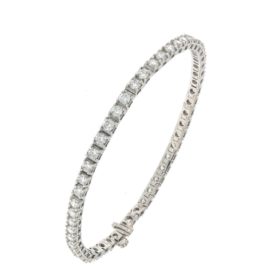 5.40 ct D IF-VVS Natural Diamond Eternity Bracelet - The Ultimate Luxury