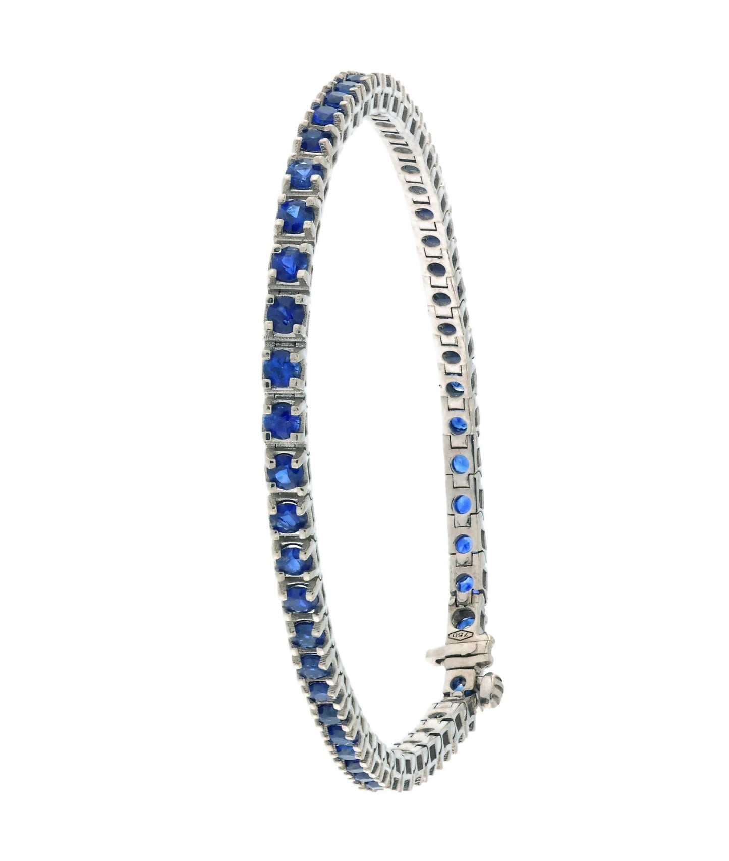 5.6 ct Royal Blue Ceylon Sapphire Bracelet - Natural Untreated