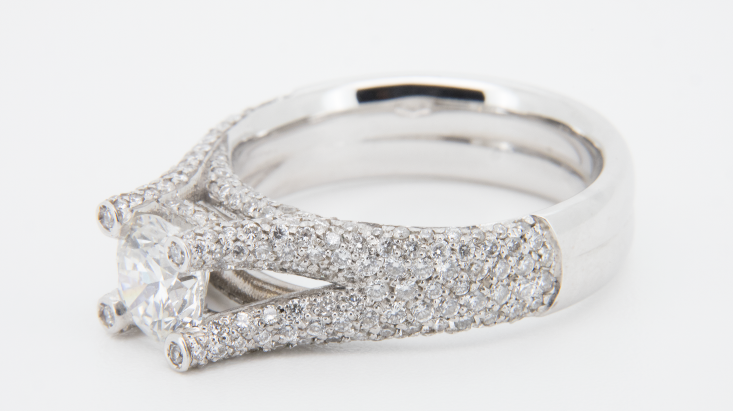 Sabino - White Gold (18k) Ring with Pave Naturals Diamond and Natural Diamonds