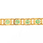 12.45 ct 18kt gold 17.5 cm D-E diamonds + natural emeralds