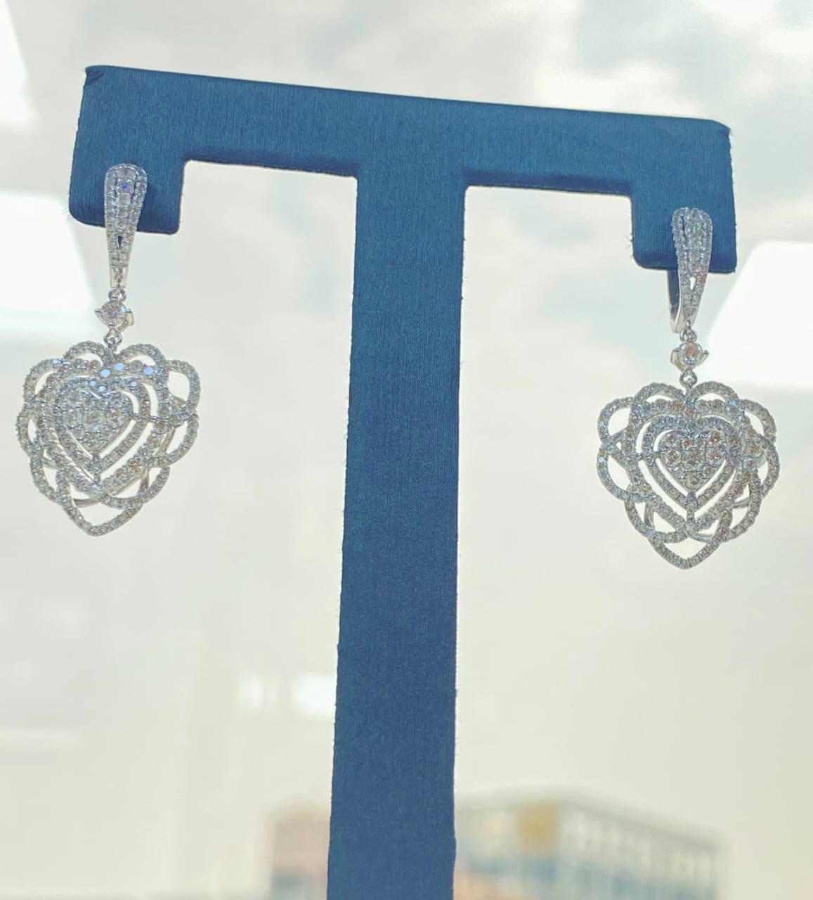 Antheia - White Gold (18K) pendant, with Natural Diamonds