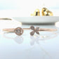 Augustan, Red Gold (18K) bracialet with Natural Diamonds