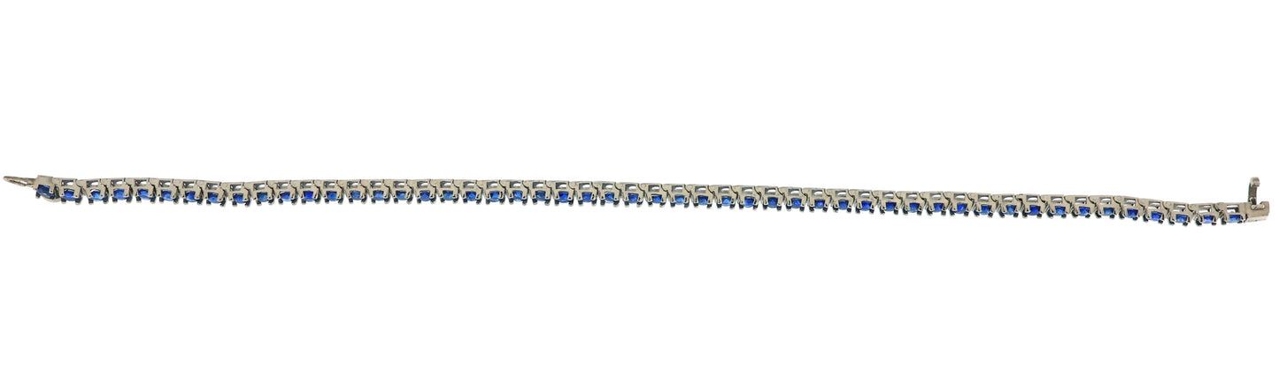 5.6 ct Royal Blue Ceylon Sapphire Bracelet - Natural Untreated